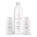 Kit Top - 1 emoliente de 1L,creme esfoliante, creme finalizador